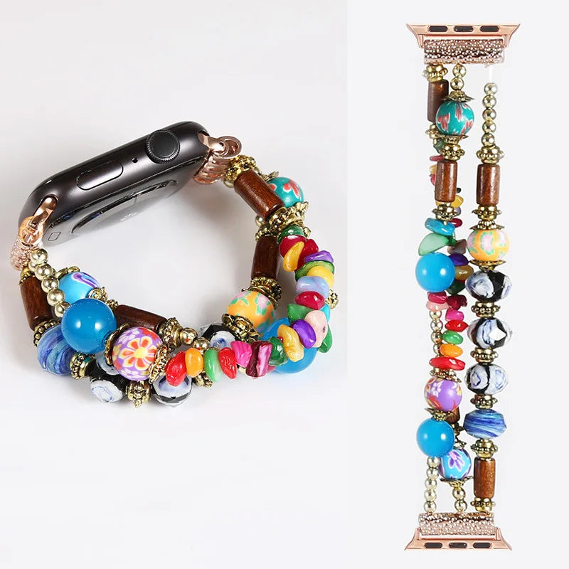 Bohemian Beads Strap For Apple Watch-Boho1 - 9-38mm 40mm 41mm-Insta Straps