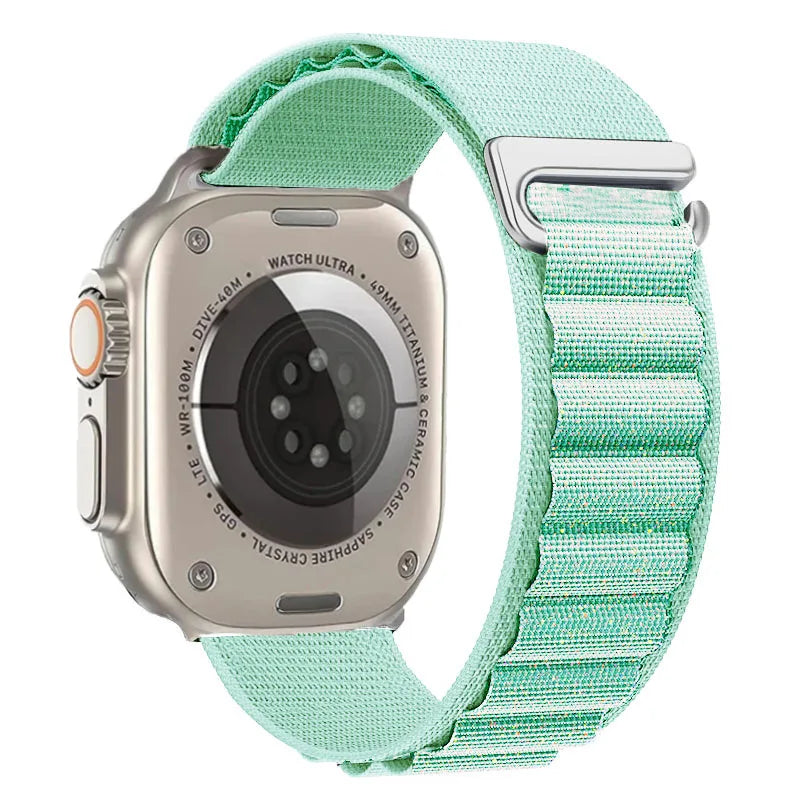Alpine Loop Band For Apple Watch - 36 Teal shiny-42mm 44mm 45mm-Insta Straps