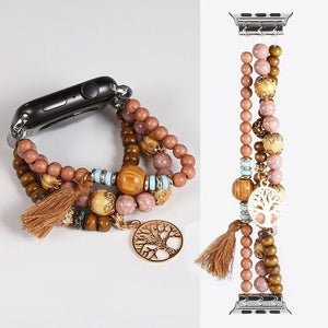 Bohemian Beads Strap For Apple Watch-Boho1 - 28-38mm 40mm 41mm-Insta Straps