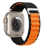 Alpine Loop Band For Apple Watch - 6 Black orange-Ultra 49mm-Insta Straps