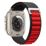 Alpine Loop Band For Apple Watch - 21 Black red-Ultra 49mm-Insta Straps