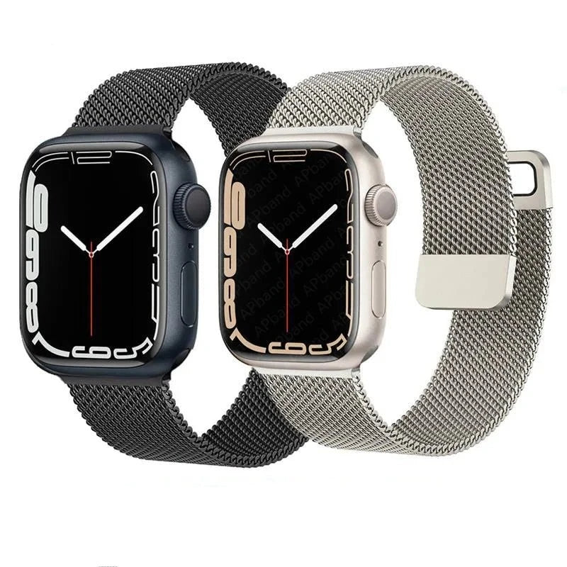 Luxury Magnetic Milanese Loop Band For Apple Watch - space gray-38mm or 40mm 41mm-Insta Straps